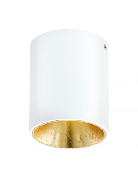 EGLO 94503 - POLASSO Plafón LED en Aluminio, plástico blanco, oro