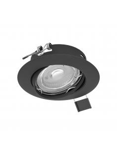 GU10 black steel recessed lamp Ø9 cm - EGLO Peneto