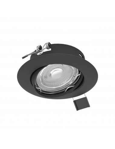 GU10 black steel recessed lamp Ø9 cm - EGLO Peneto