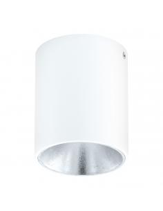 EGLO 94504 - POLASSO Plafón LED en Aluminio, plástico blanco, plata