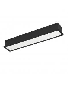 Lámpara empotrada LED negro 40 cm - Eglo Salitta