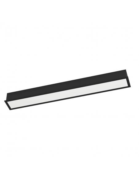 Black LED recessed lamp 60 cm - EGLO Salitta