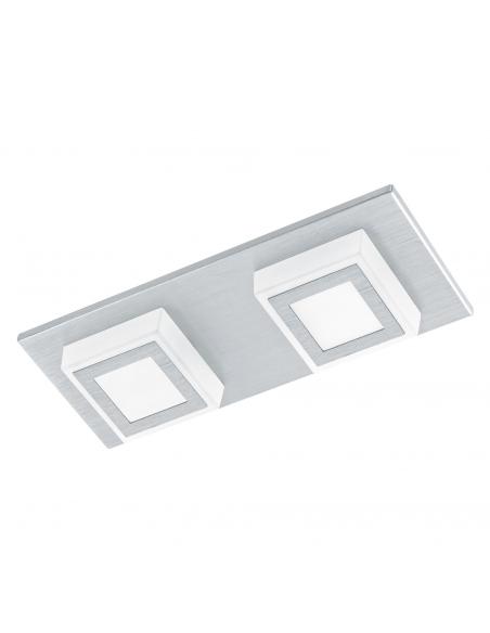 EGLO 94506 - MASIANO LED Ceiling Light in Brushed Aluminum and Acrylic