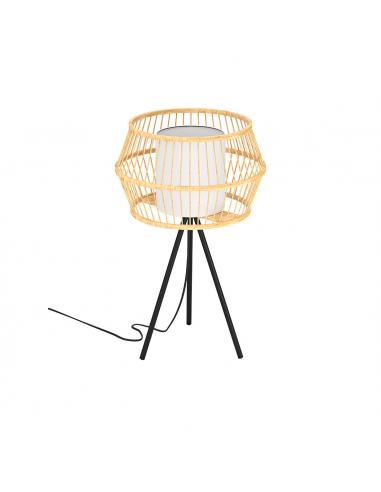 Brown wooden table lamp - EGLO Monterroso