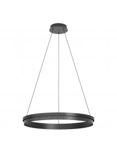 6 LED pendant lamp black glass - EGLO Montemilone