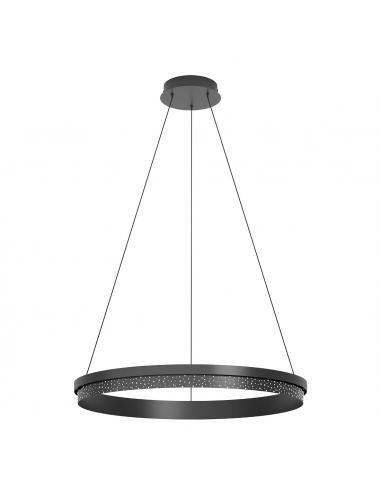 6 LED pendant lamp black glass - EGLO Montemilone