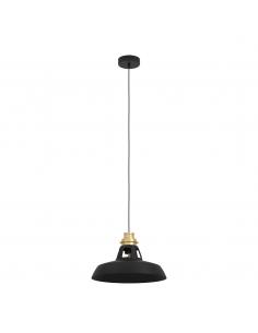 Black steel pendant lamp - EGLO Espinardo