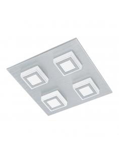 EGLO 94508 - MASIANO LED Ceiling Light in Brushed Aluminum and Acrylic