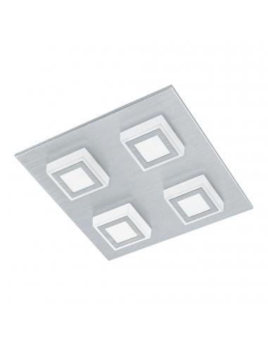 EGLO 94508 - MASIANO LED Ceiling Light in Brushed Aluminum and Acrylic