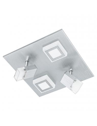 EGLO 94512 - MASIANO LED Ceiling Light in Brushed Aluminum and Acrylic