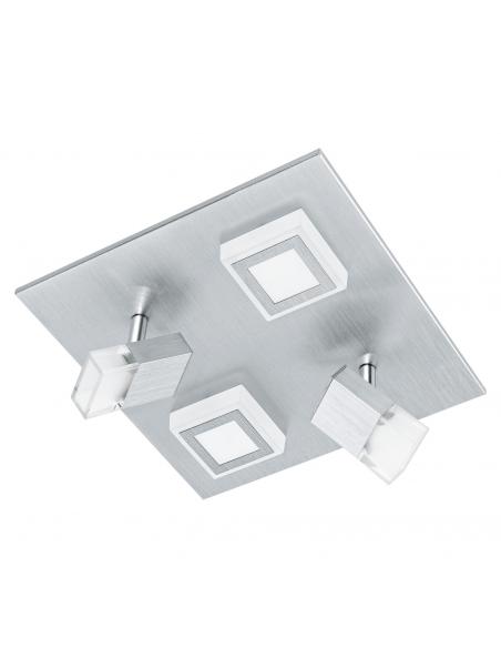 EGLO 94512 - MASIANO LED Ceiling Light in Brushed Aluminum and Acrylic