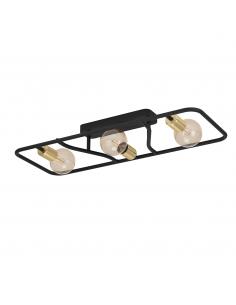 3-light ceiling lamp steel...