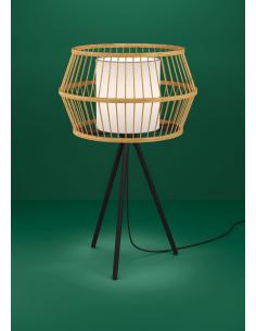 Brown wooden table lamp - EGLO Monterroso 2