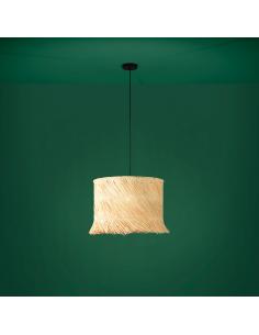 Brown rattan pendant lamp - EGLO Paisano 2