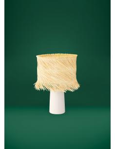 Brown rattan table lamp - EGLO Paisano 2