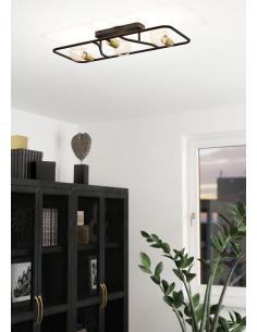 3-light ceiling lamp steel... 2