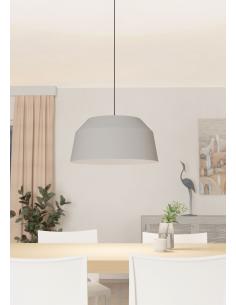 Gray steel pendant lamp Ø52... 2