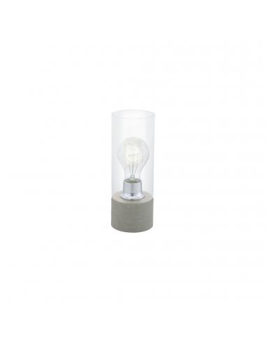 EGLO 94549 - TORVISCO 1 Living Room Lamp in Gray Steel and Glass