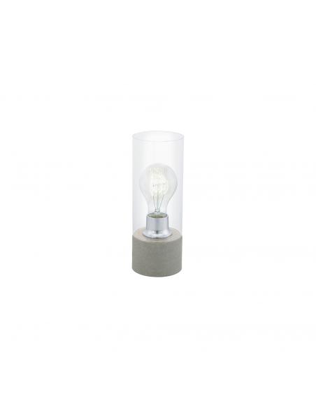 EGLO 94549 - TORVISCO 1 Living Room Lamp in Gray Steel and Glass