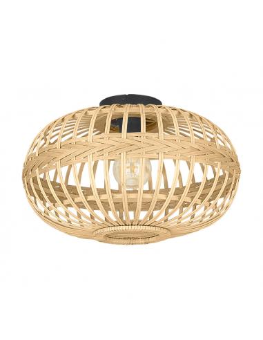 Brown wooden ceiling lamp - EGLO Amsfield
