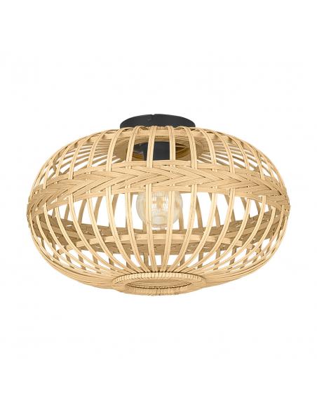 Brown wooden ceiling lamp - EGLO Amsfield