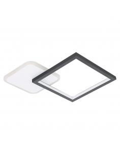 Lámpara de techo LED regulable blanco y negro - Eglo Gafares