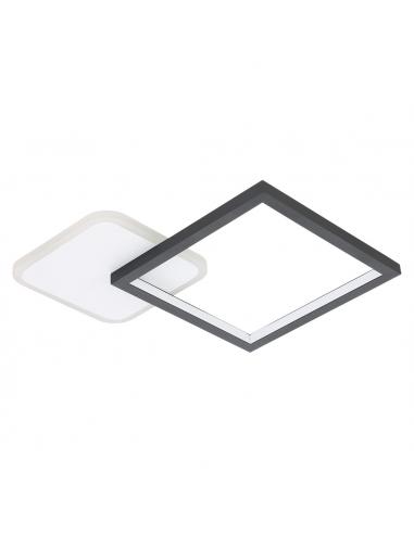 Dimmable white and black LED ceiling lamp - EGLO Gafares