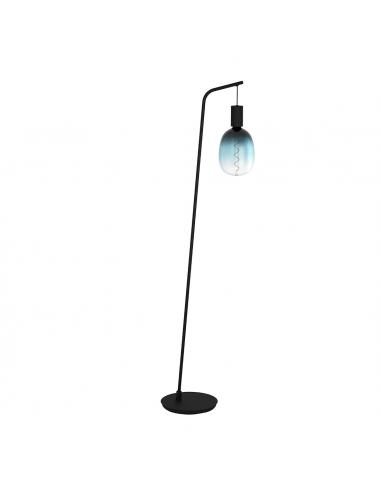 Black steel floor lamp - EGLO Cranley