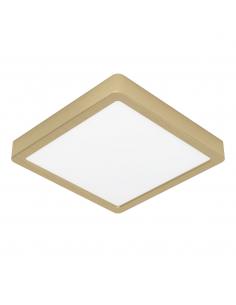 Golden square LED ceiling light 21 cm - EGLO Fueva5