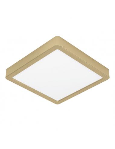 Golden square LED ceiling light 21 cm - EGLO Fueva5