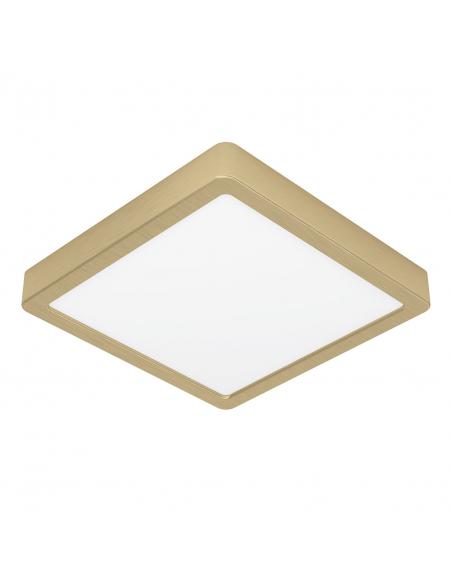 Golden square LED ceiling light 21 cm - EGLO Fueva5