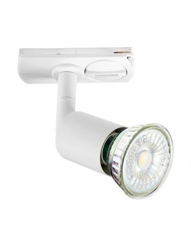 Foco GU10 acero blanco para carriles - Eglo Tbbuzz