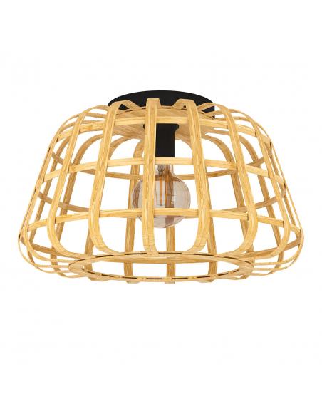 Brown wooden ceiling lamp - EGLO Montezuelo