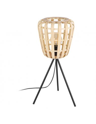 Brown wooden table lamp - EGLO Montezuelo