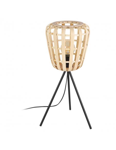 Brown wooden table lamp - EGLO Montezuelo