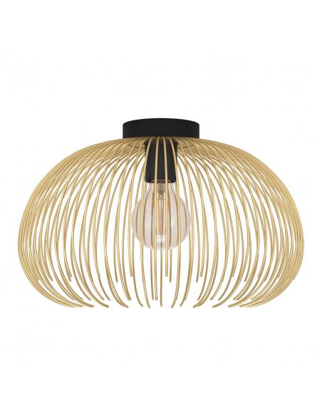 Black steel ceiling lamp - EGLO Venezuela
