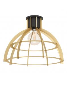 Golden steel ceiling lamp cage type - EGLO Stillington