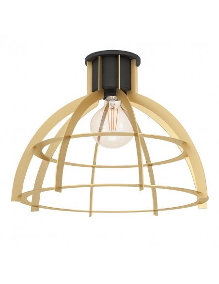 Golden steel ceiling lamp cage type - EGLO Stillington