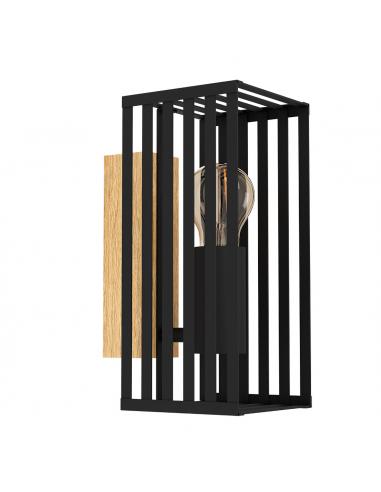 Black steel wall light - EGLO Cidraz