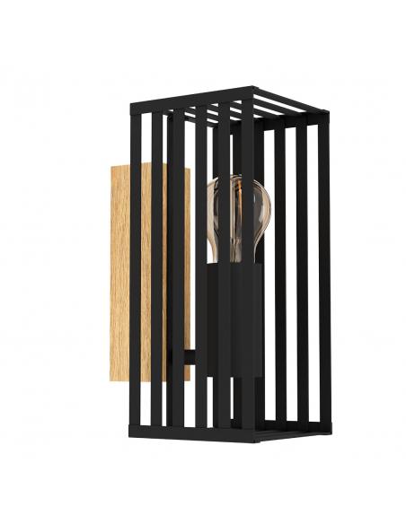 Black steel wall light - EGLO Cidraz