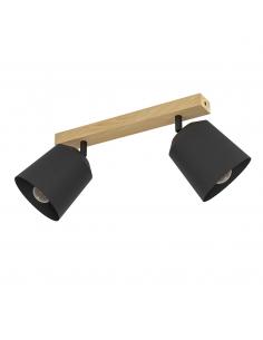 Cotorro 2 light brown steel spotlight - EGLO