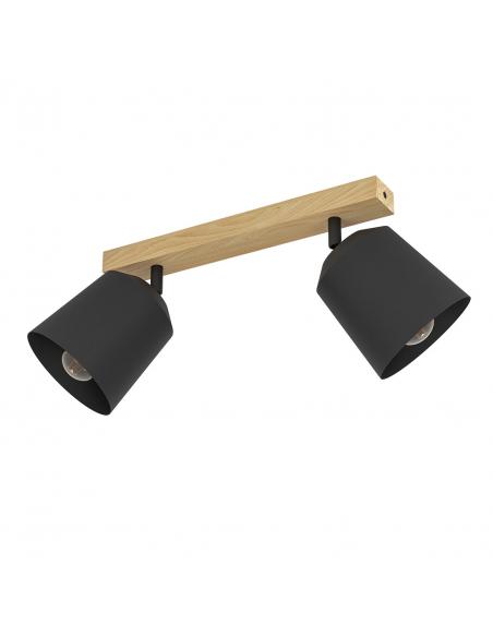 Cotorro 2 light brown steel spotlight - EGLO