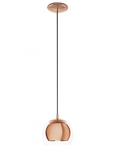 EGLO 94589 - ROCAMAR Copper pendant lamp in Steel, copper and Glass