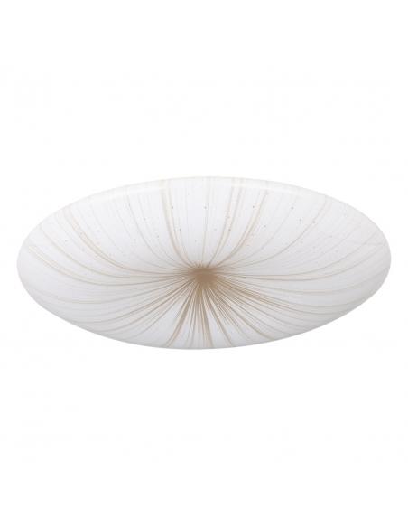 Round white LED ceiling light gold details Ø31 cm - EGLO Nieves2