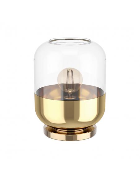 Lámpara de mesa cristal con acero dorado - Eglo Maryvilla