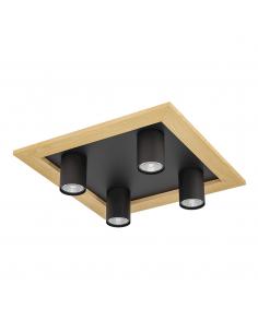 4-light GU10 ceiling lamp with frame - EGLO Valcasotto2