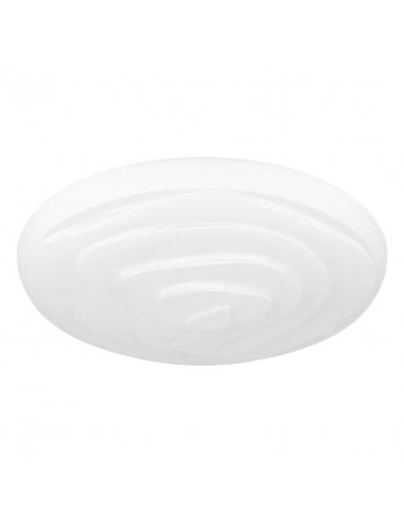 Plafón LED redondo blanco detalle Ø48 cm - Eglo Battistona
