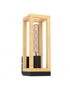 Black steel wall lamp - EGLO Nafferton