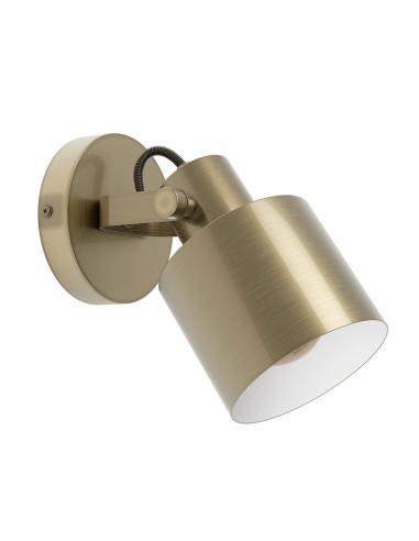 Golden steel spotlight wall sconce - EGLO Southery