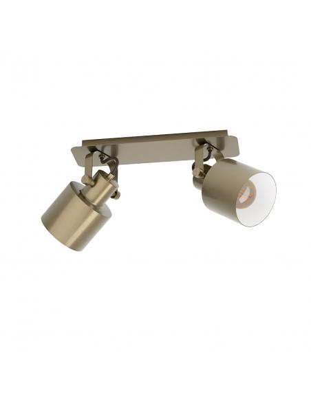 2 light golden steel ceiling spotlight - EGLO Southery